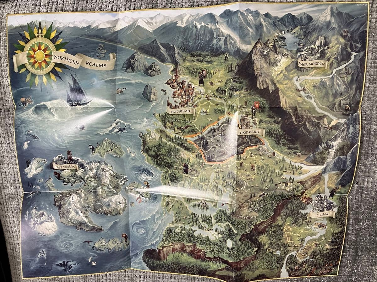 ウィッチャー三部作のプレイ可能な全エリアを大陸地図上に表示 : r witcher