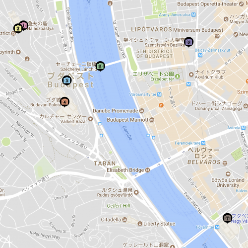 古いブダペスト ハンガリー地図1919ヴィンテージ ハンガリー首都地図帳ポスター -