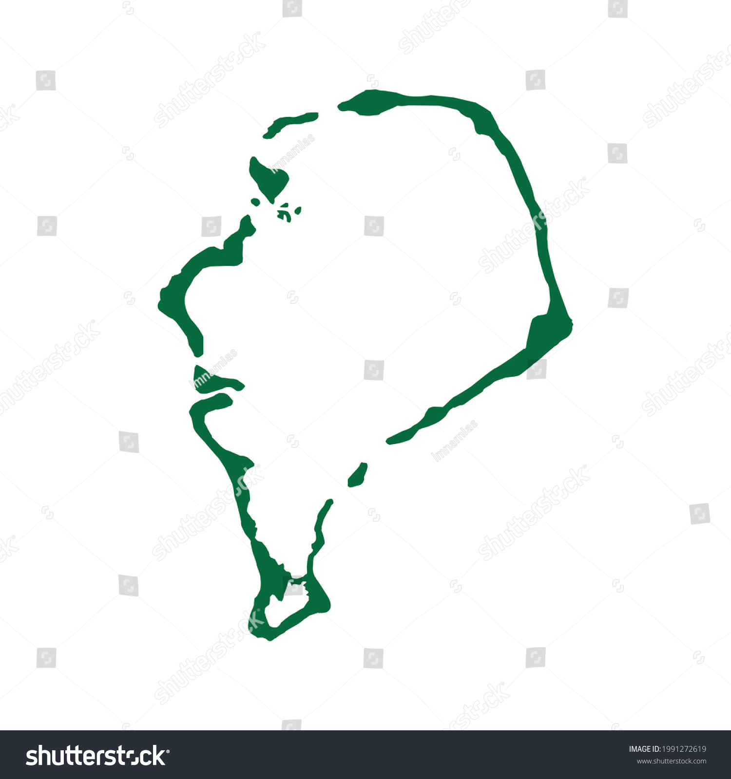 世界地図上のツバルの位置と国旗付きのツバルの拡大地図Premiumベクトル素材