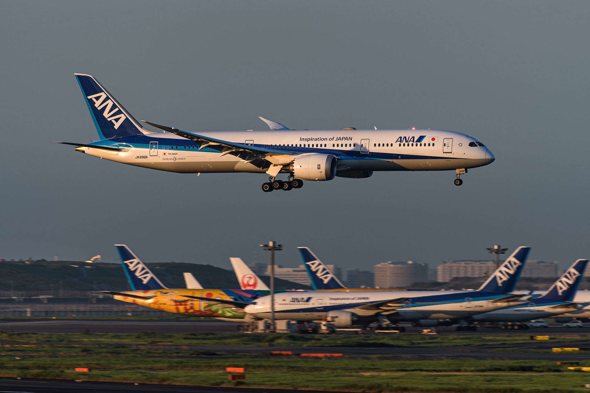 羽田の飛行機撮影ポイント 羽田イノベーションシティMGT Greenjet 飛行機撮影記