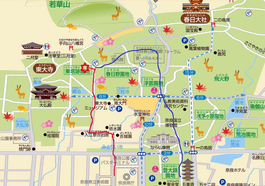 境内案内図 - 東大寺