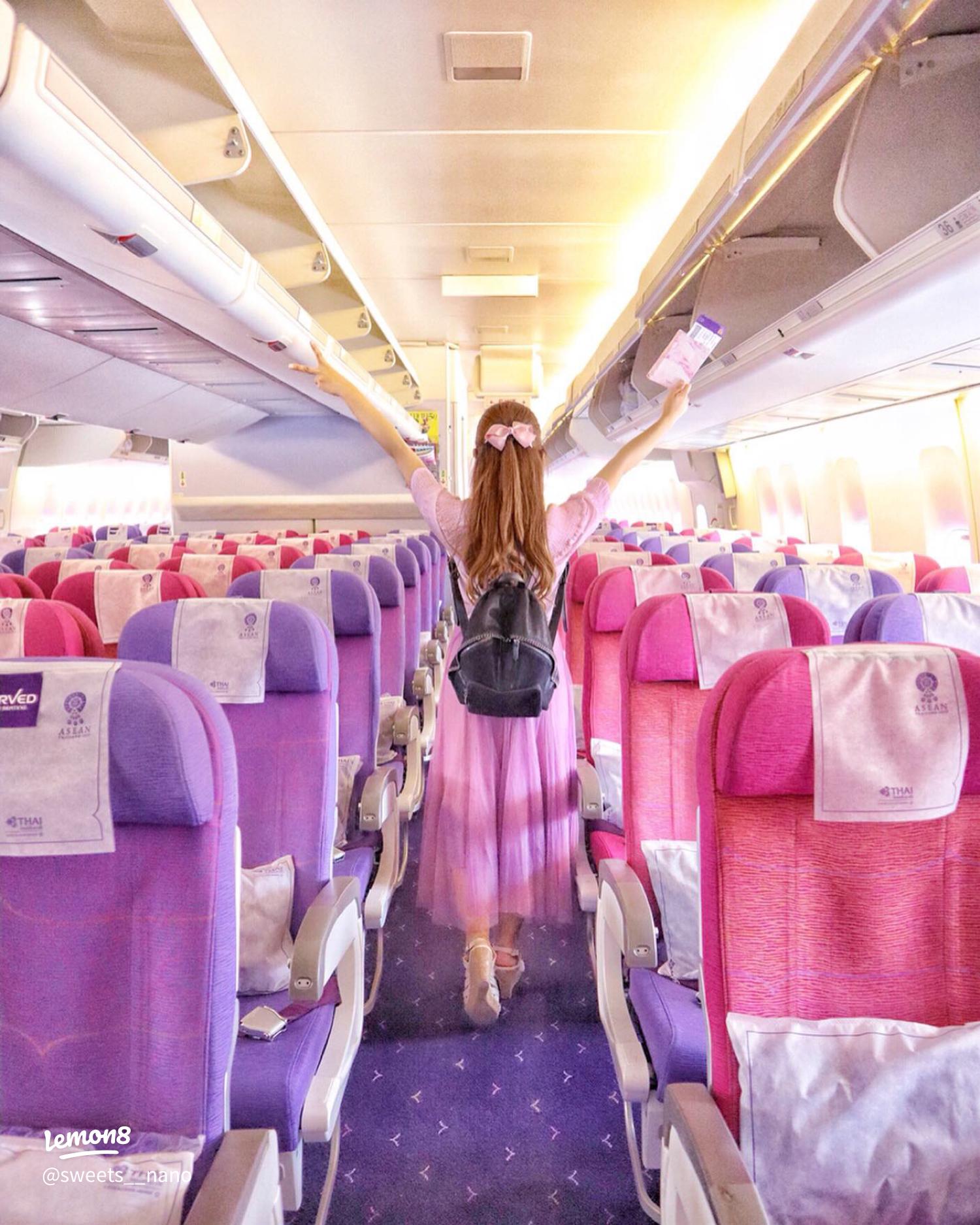 18,149 飛行機内 Stock