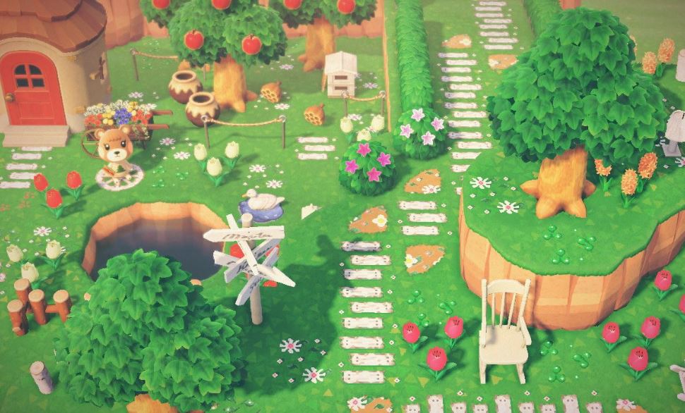 あつ森 コンパクトでおしゃれな海辺のレイアウト紹介 -