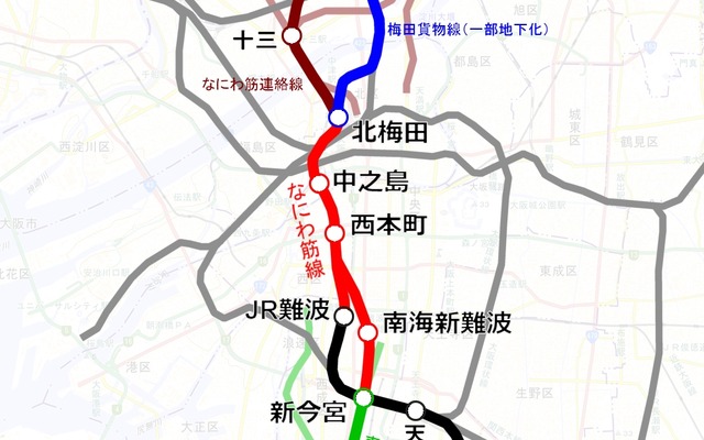 なにわ筋線仮称 中之島駅 建設工事の様子 2023.09