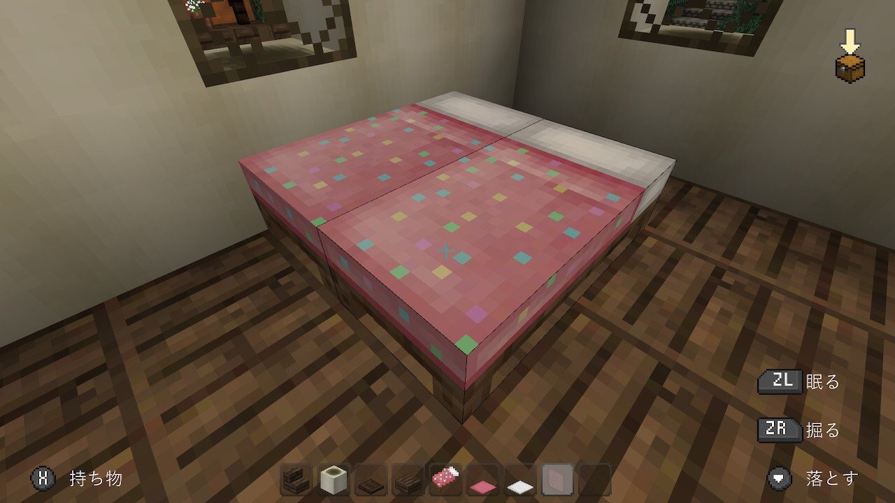 マイクラ建築：おしゃれでモダンな白黒の家。屋上付き。簡単10×10 No.46SOUのマイクラログ