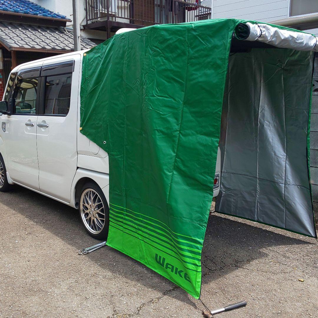 Amazonスポッとかぶせるだけ バックゲート テント バックドア