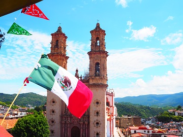 メキシコ町の入り口 写真TikTok