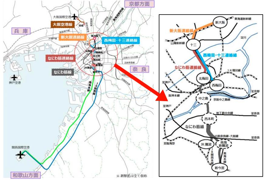 なにわ筋線の詳細発表から: 天神急行電鉄のぶろぐ