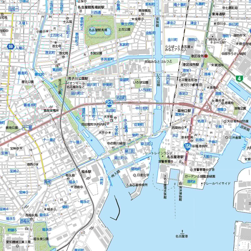 愛知県名古屋市港区の地図Map-It マップ・イット