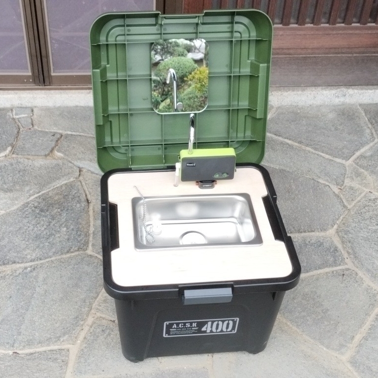 キャンプギア 水道いらずのシンク台作り DIY
