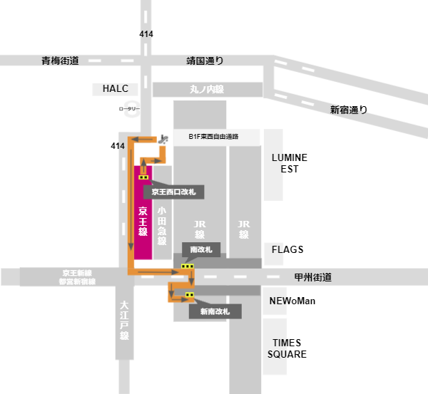 完全保存版 新宿駅の構内図を攻略！新宿駅で迷わず目的地にたどり着く方法ietty magazineお部屋探しの情報ならiettymagazine