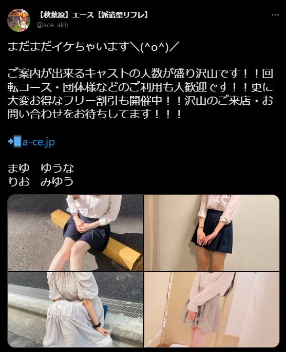 正統派メイドリフレ「シュシュ・エイル」利用実績秋葉原イベントルーム『シュシュエイル』