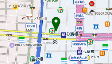 アクセスマップ心斎橋駅にある貸し会議室・レンタルスペース、研修会場ならJEC日本研修センター 心斎橋