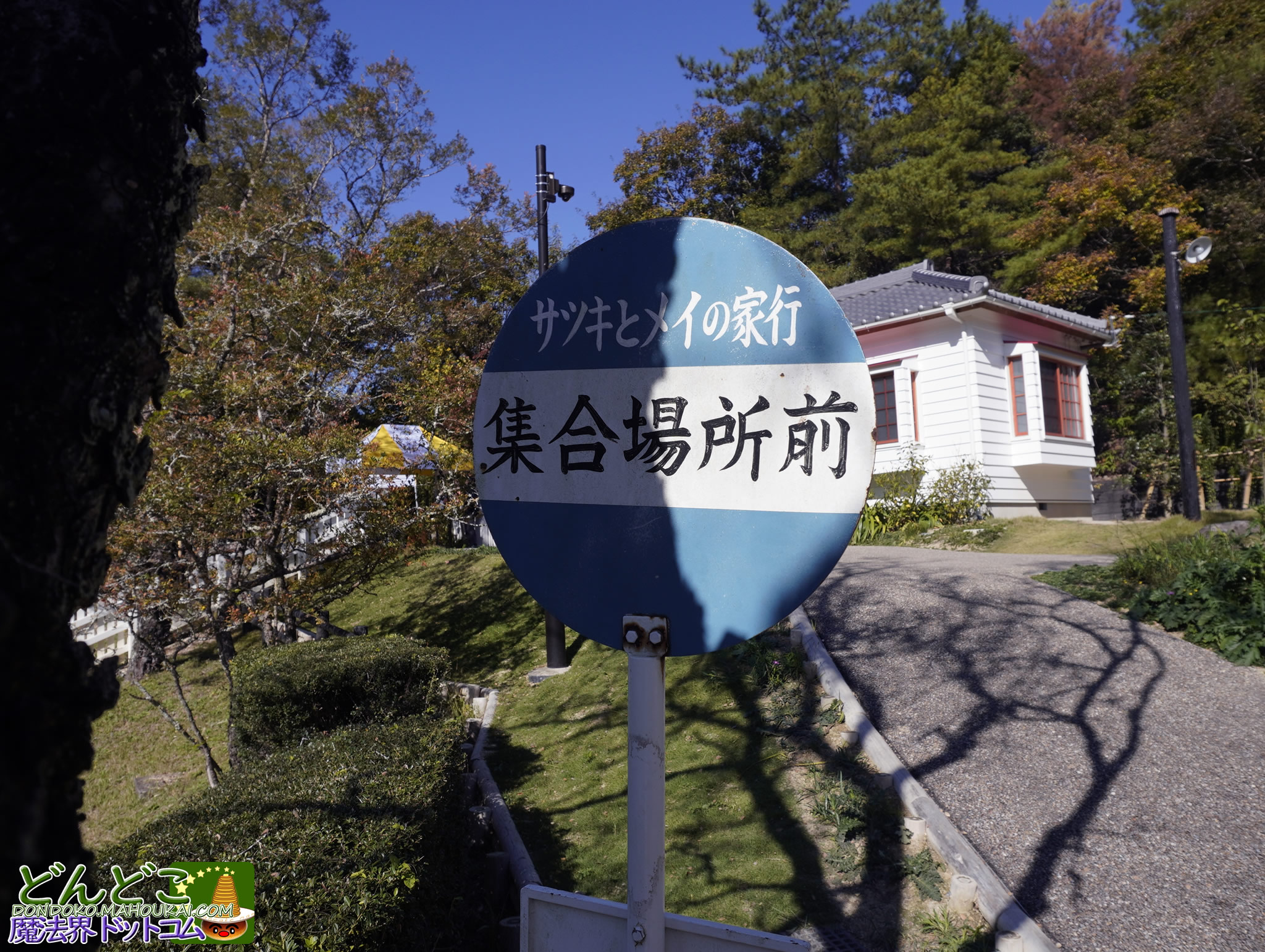 トトロのバス停吉岡町伊香保温泉に向かう県道15号沿い、伊香保おもちゃと人形自動車博物館の真向かいにあります✨ 等身大のトトロや、千と千尋の神隠しに出てくる石人、ポニョなど、ジブリの世界が広がるフォトスポット🎶トトロのバス停の隣には、土日祝日限定の