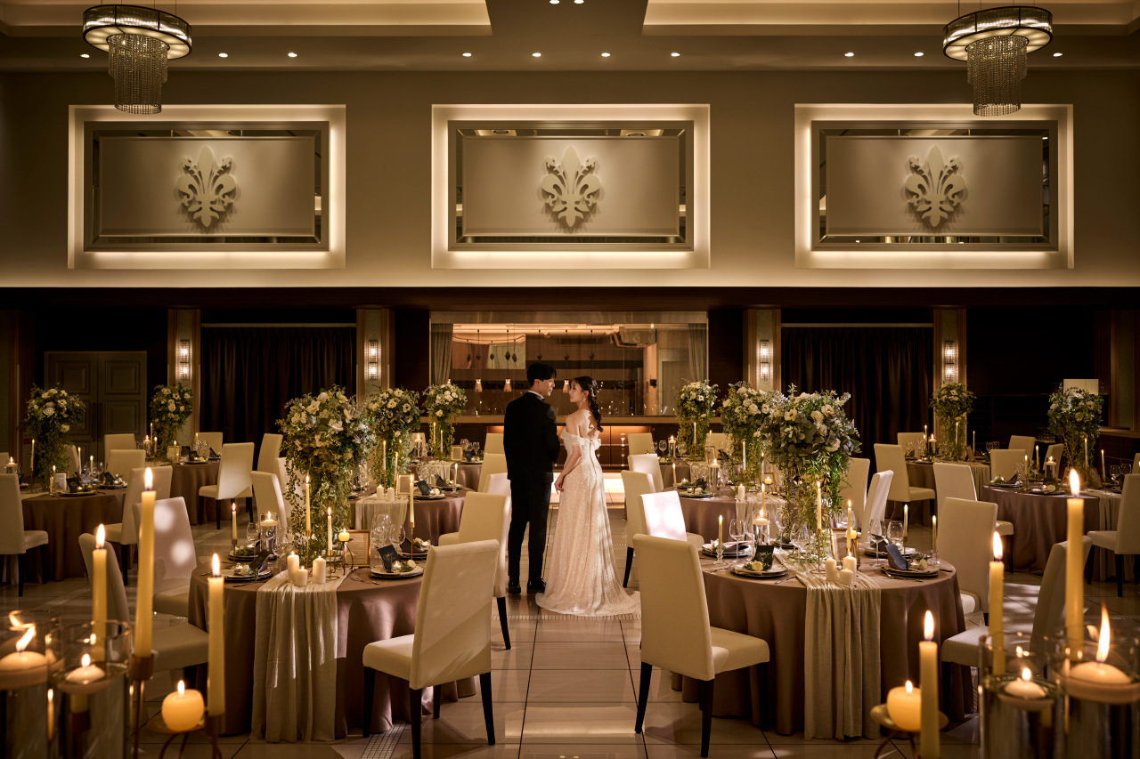 ララシャンス HIROSHIMA迎賓館のチャペル 上質なナイトウエディング サンタムール の写真・フォト・画像