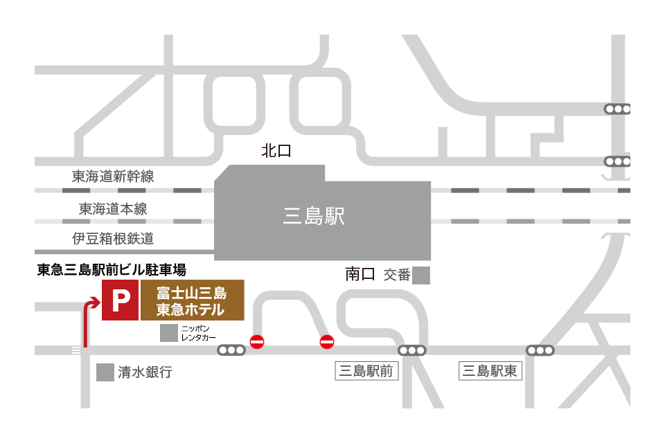 三島駅 から近くて安い駐車場特Pとくぴー