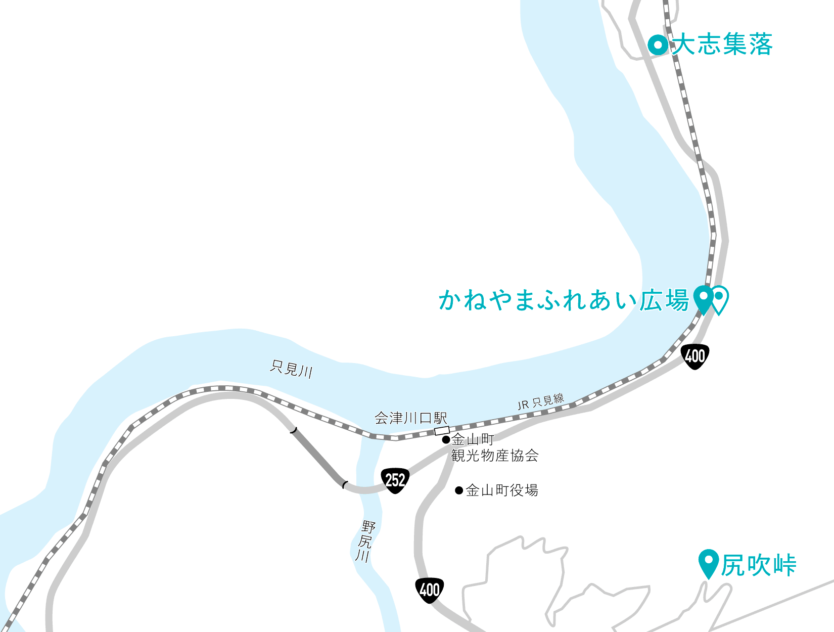 絶景巡礼No.26 大志集落。死ぬまでに見たい絶景！かねやまふれあい広場からの大志集落。福島県金山町 - 歩きにすと