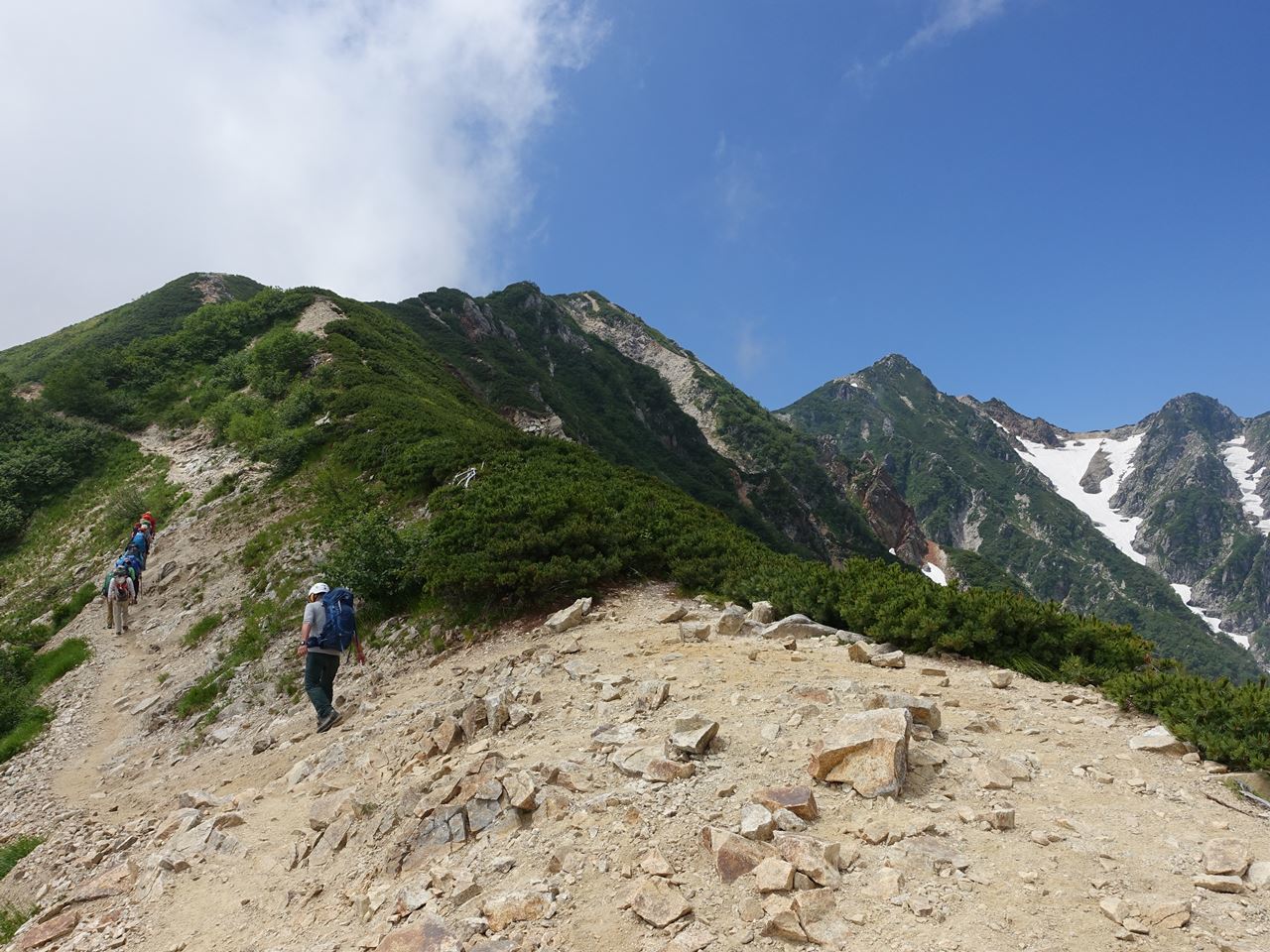 八方尾根丸山ケルンの先の登山道状況: 白馬ハイランドホテル スタッフブログ