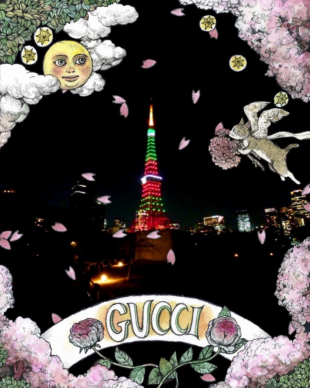 グッチが日本上陸60周年の幕開けを祝い、東京タワーをライトアップ！https:www.fashion-headline.com article 334115Gucci60YearsInJapan