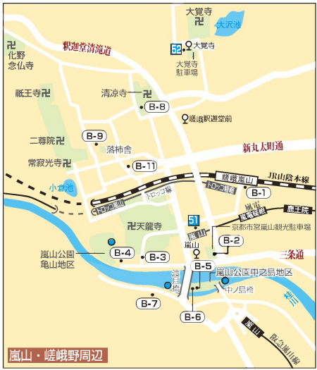 沿線マップ＆嵐電お得なきっぷ情報：京都の観光情報DigiStyle京都