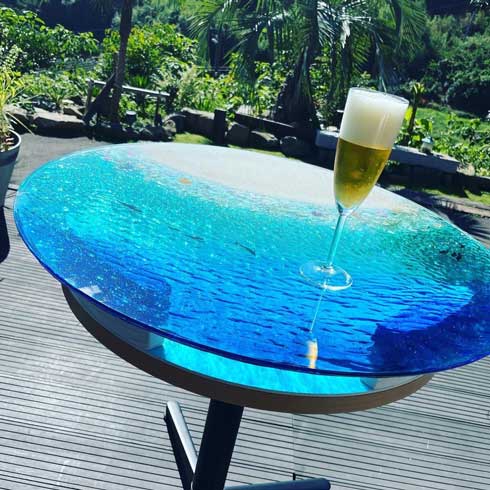 HIROSHIMA サイドテーブル ビーチ MARUNI