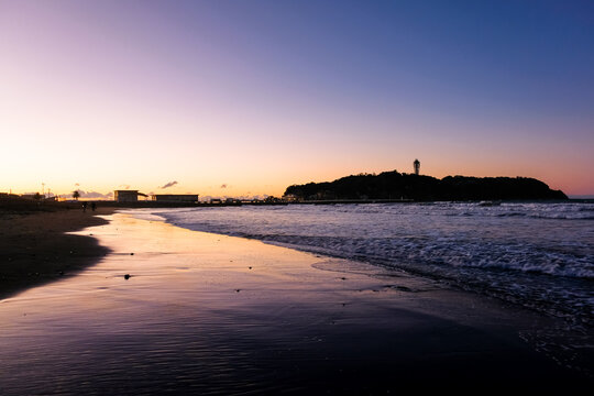 湘南 江ノ島 富士山 ドローン