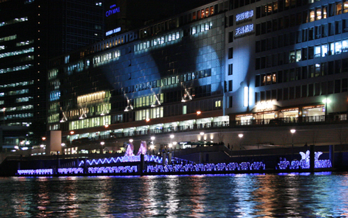 川の駅はちけんやの夜景大阪府大阪市中央区-こよなく夜景を愛する人へ