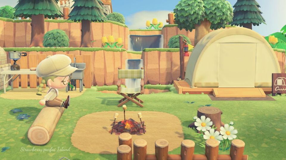 以前キャンプサイトの看板下にマイデザを敷くコツの動画を投稿しましたが、次はマイデザが消せなくなり困っているというコメントがたくさんきたので、消すコツを動画にしました！お役に立てたら嬉しいです☺️,あつ森 ,あつ森写真部 ,島クリエイト,レイアウト,あつまれどうぶつの森