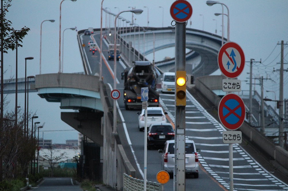 なみはや大橋より眺める夜景と夕日 アクセス・駐車場気まぐれファミリー弾丸旅物語