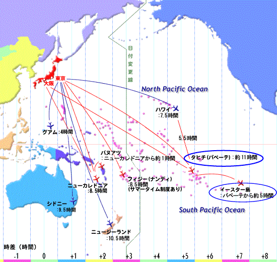 タヒチとモルディブ比較