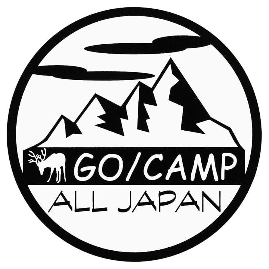 アウトドア・キャンプロゴマーク グリーン×ブラウン のイラスト素材223839372-