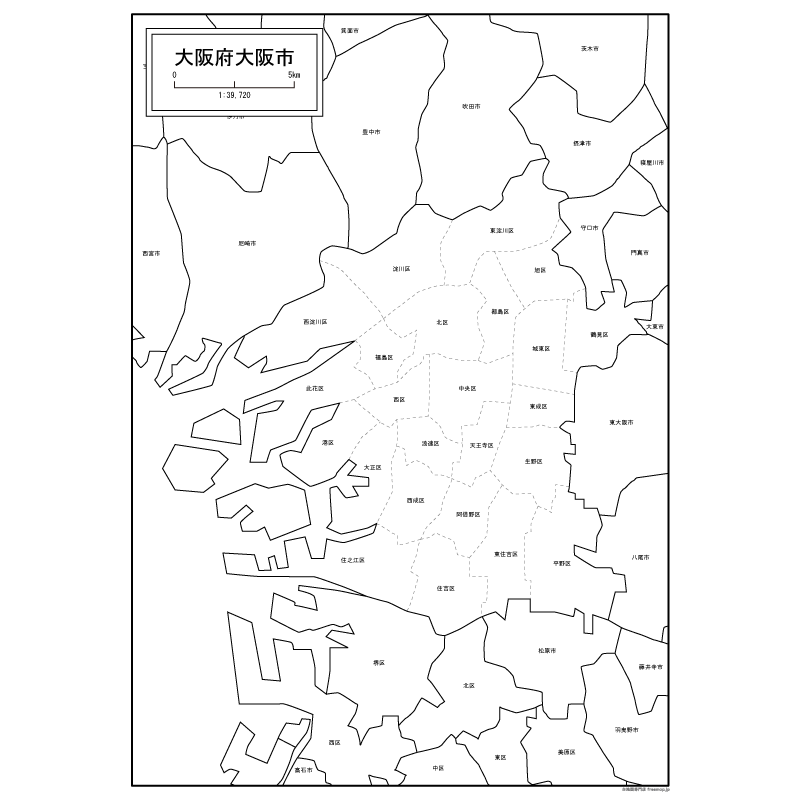 大阪市内マップ