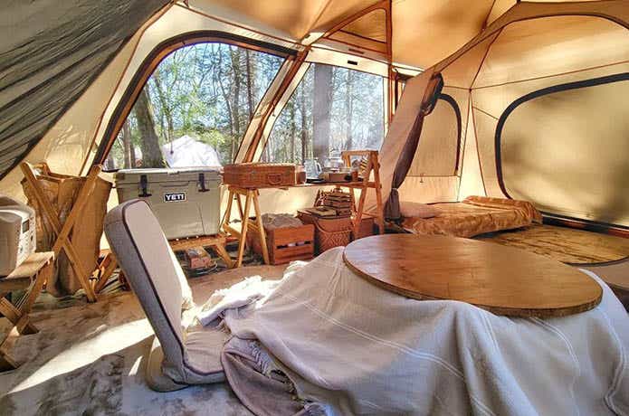 超快適 冬キャンプでこたつの作り方！代用でお座敷スタイル -