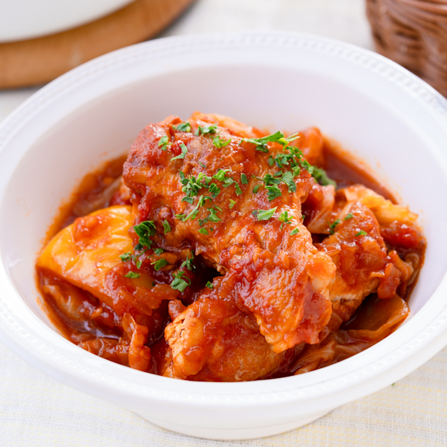 完熟トマトのロールキャベツ