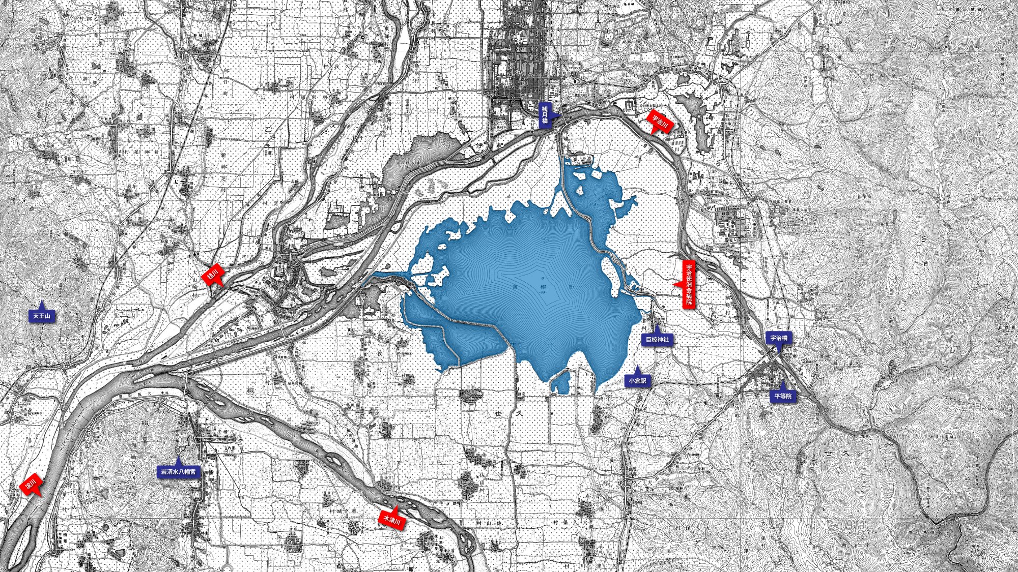 巨椋池と三川合流域をめぐる その2- NAMIE-GEO