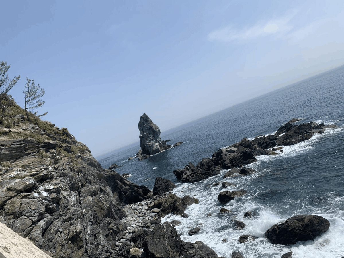 絶景！天の御柱『上立神岩』ともさんの淡路島の活動データYAMAPヤマップ