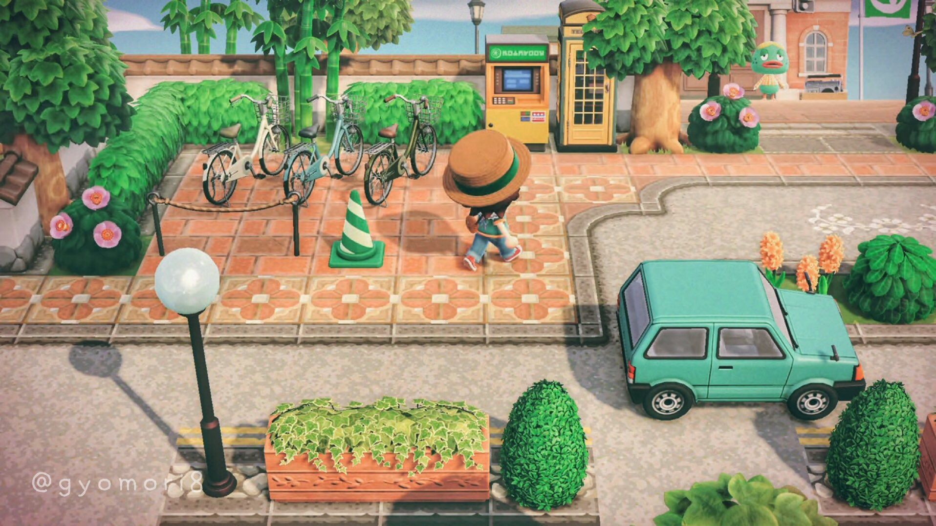 あつ森 海外勢に人気のオールシーズン使えるリアルな道路マイデザインが登場! - あつ森まとめ速報