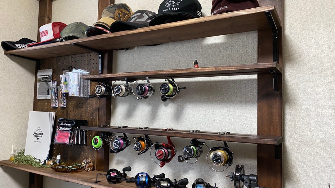 10分で出来る！理想の釣り部屋DIY。ハイブリット棚作成つりしろ