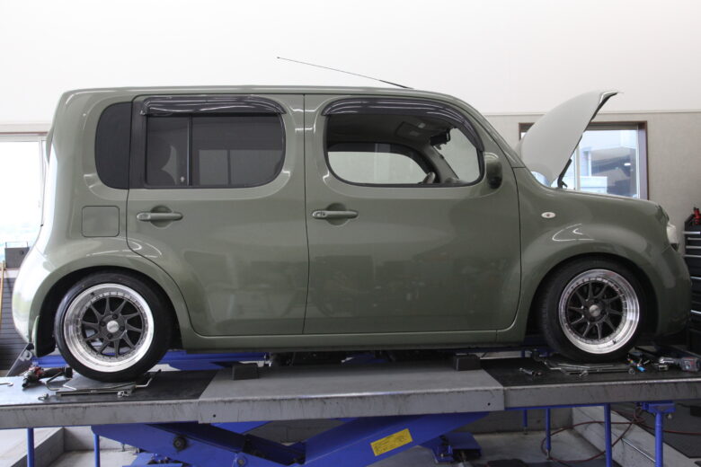 Z11キューブにブリッツ車高調取り付け！岐阜長良店店舗ブログタイヤ＆ホイールの専門店「クラフト」