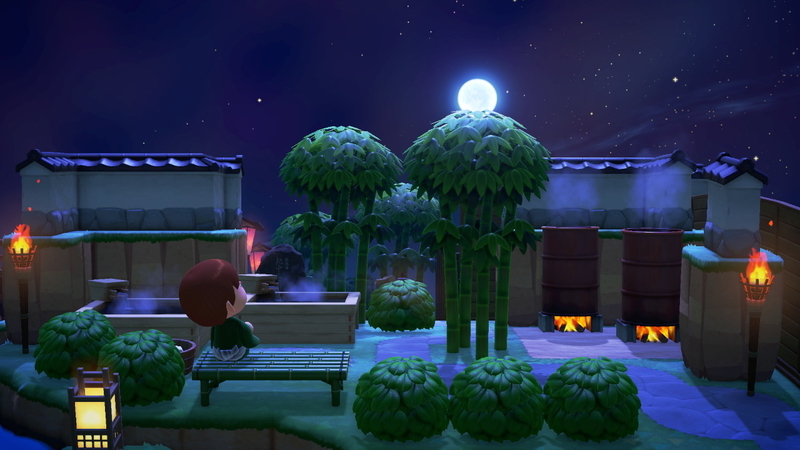 客室露天風呂のある宿🍃 けんさんがオーナーです🐺あつ森あつまれどうぶつの森島クリエイター島クリエイトあつ森レイアウトあつ森写真部あつ森生活あつ森日記あつもりあつまれどうぶつの森好きな人と繋がりたいあつ森和風部露天風呂付き客室