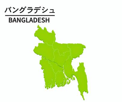 バングラデシュ白地図専門店