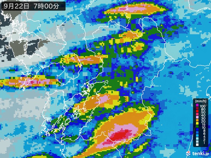 九州や四国で激しい雨 熊本県には土砂災害警戒情報も - ウェザーニュース