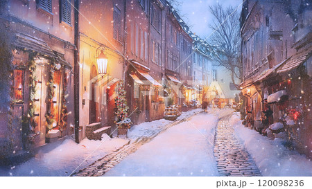 ヨーロッパの美しい景色✨並木と水路と噴水✨の写真・画像素材-Snapmart スナップマート