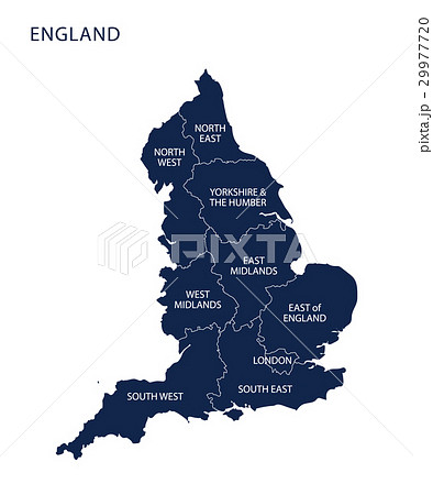 イギリスの国旗と地図