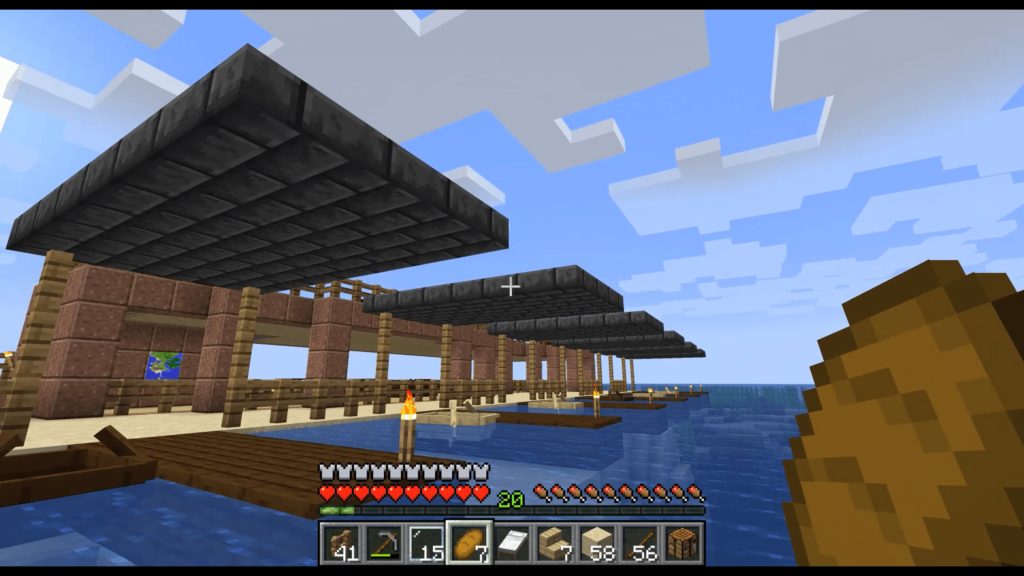 漁村編ー釣り船づくり 和風建築しろの庭 しろがマインクラフトで遊ぶブログ