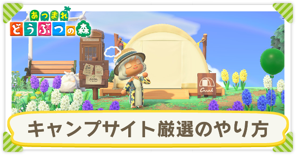 朝5時すぎまであつ森のキャンプサイトで粘った話。外側