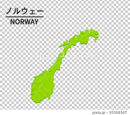 ノルウェー - 地図の写真素材・画像素材 Image 83030511
