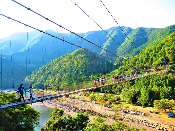 十津川風景 桜の季節の湯泉地温泉へレッツゴ