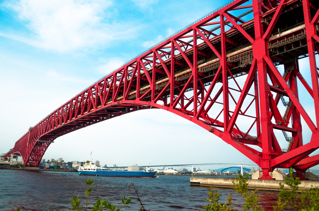 なみはや大橋 大阪のベタ踏み坂は本家超えの凄い橋だった