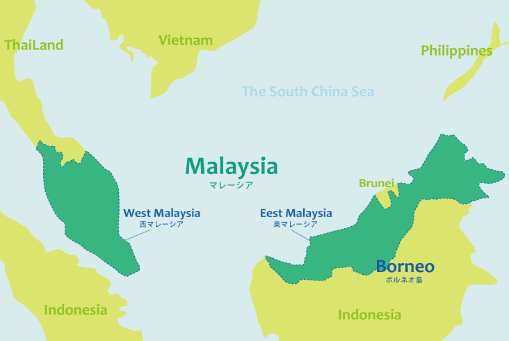 マラッカ州の地図